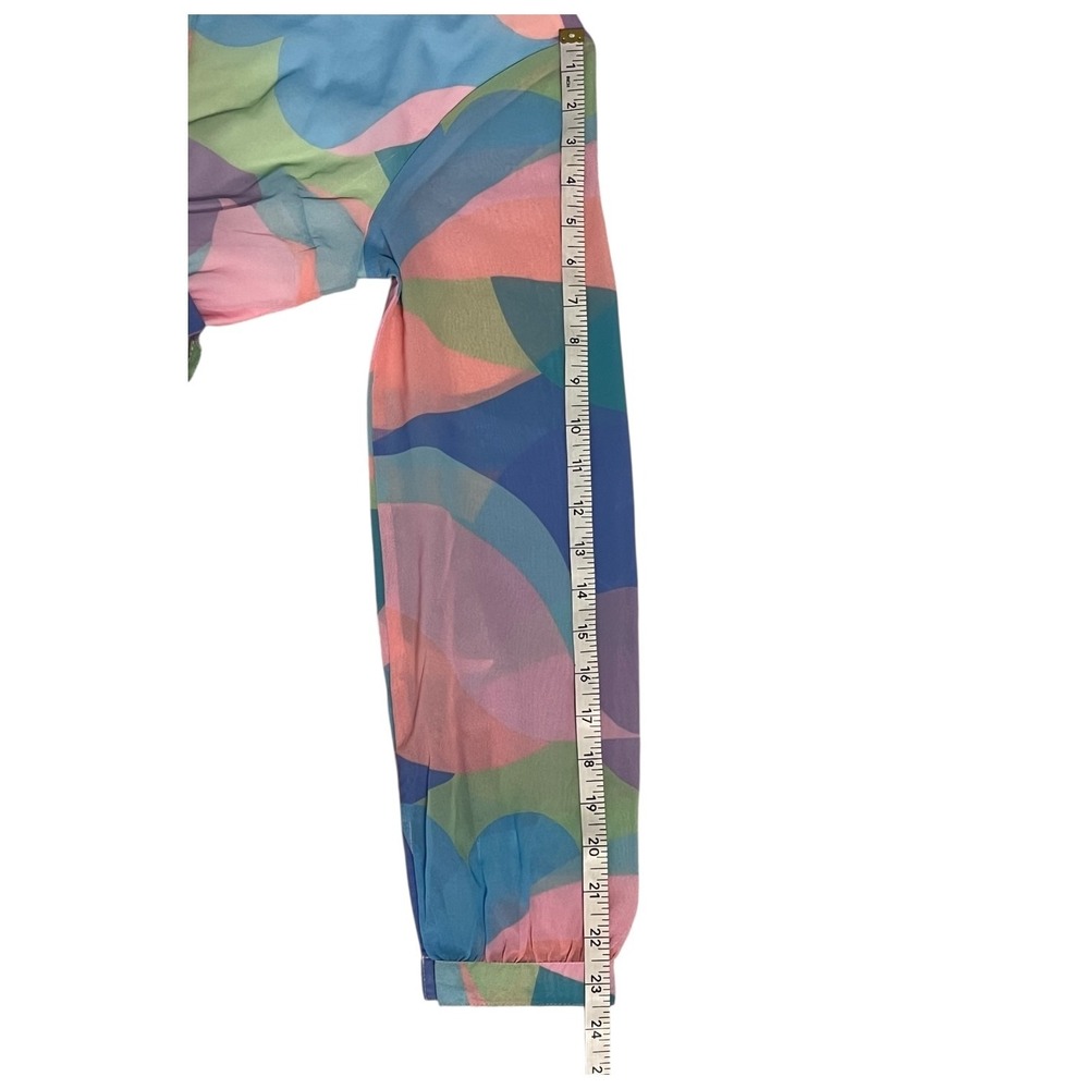 Studio‎ EY Pastel Wrap Maxi Dress S Boho Spring Tie Waist Resort Vacation - Picture 13 of 13